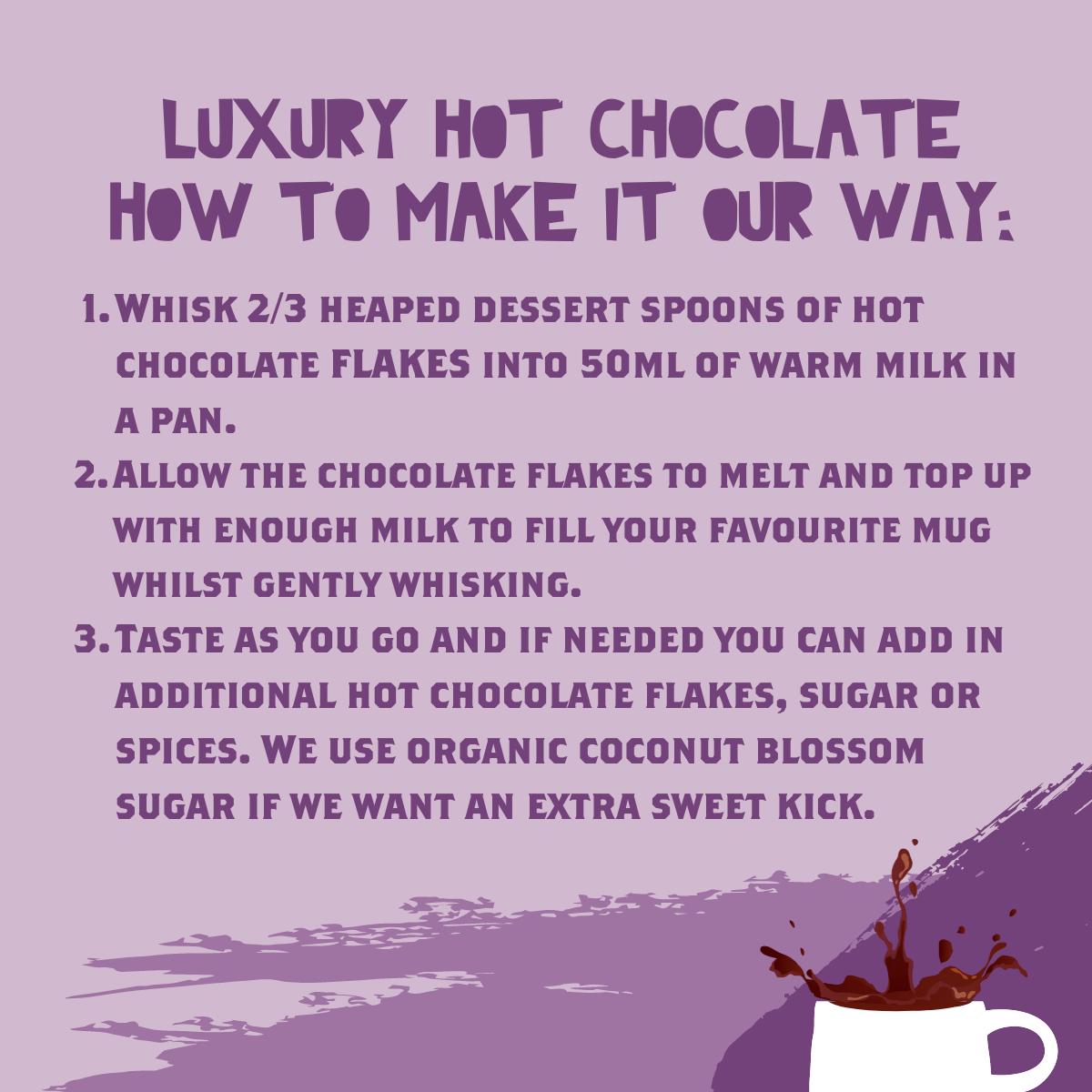 Luxury M*lk Hot Chocolate