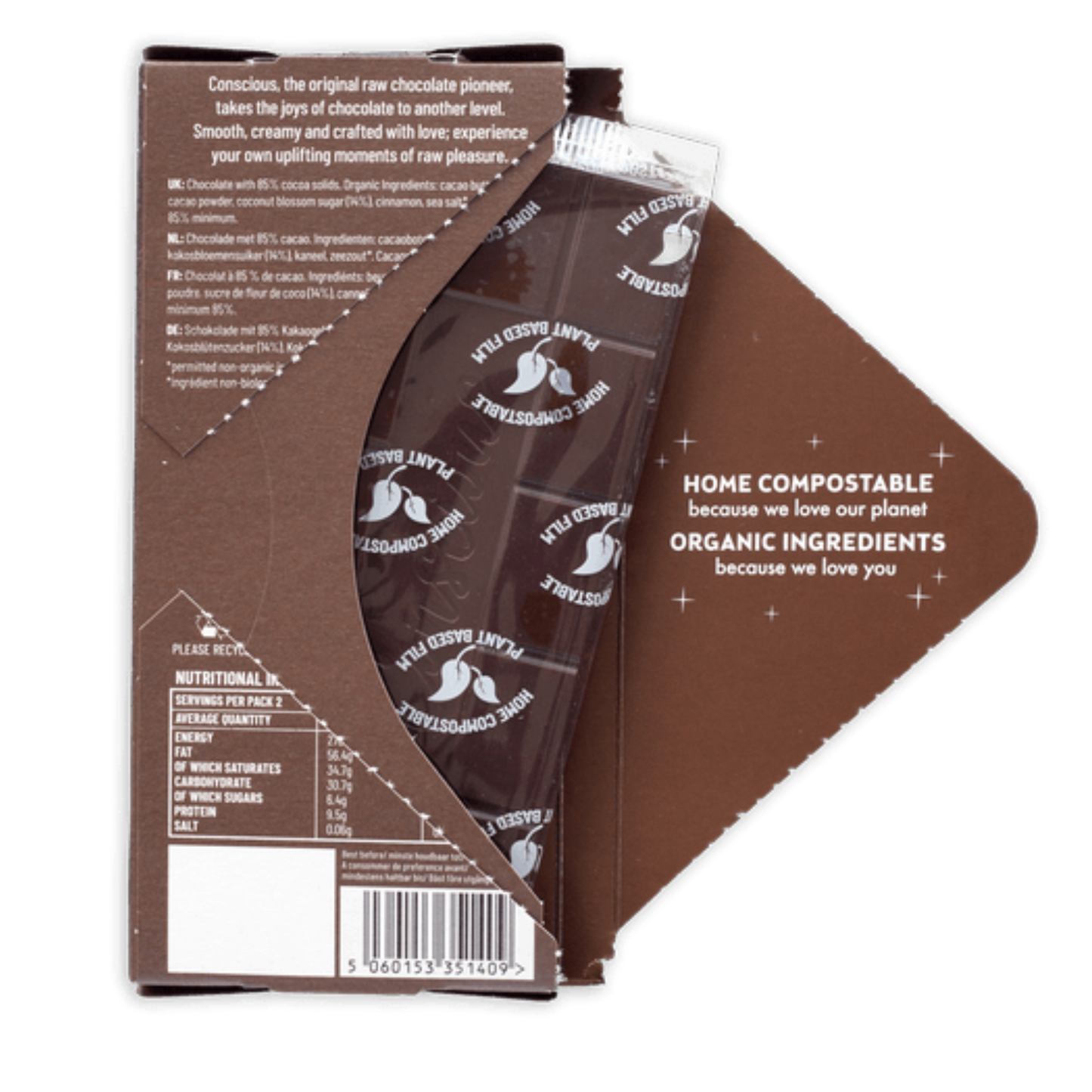 Conscious Chocolate The Dark Side 85% Bar