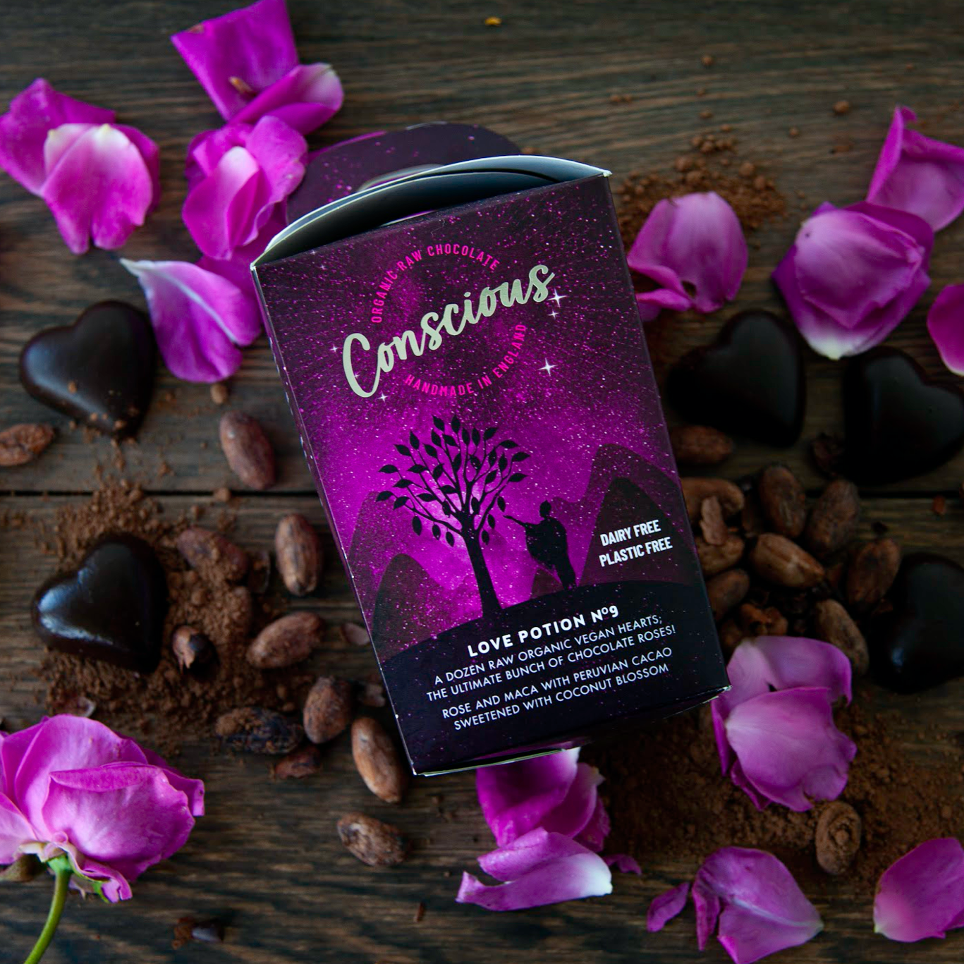 Conscious Chocolate Love Hearts Gift Box