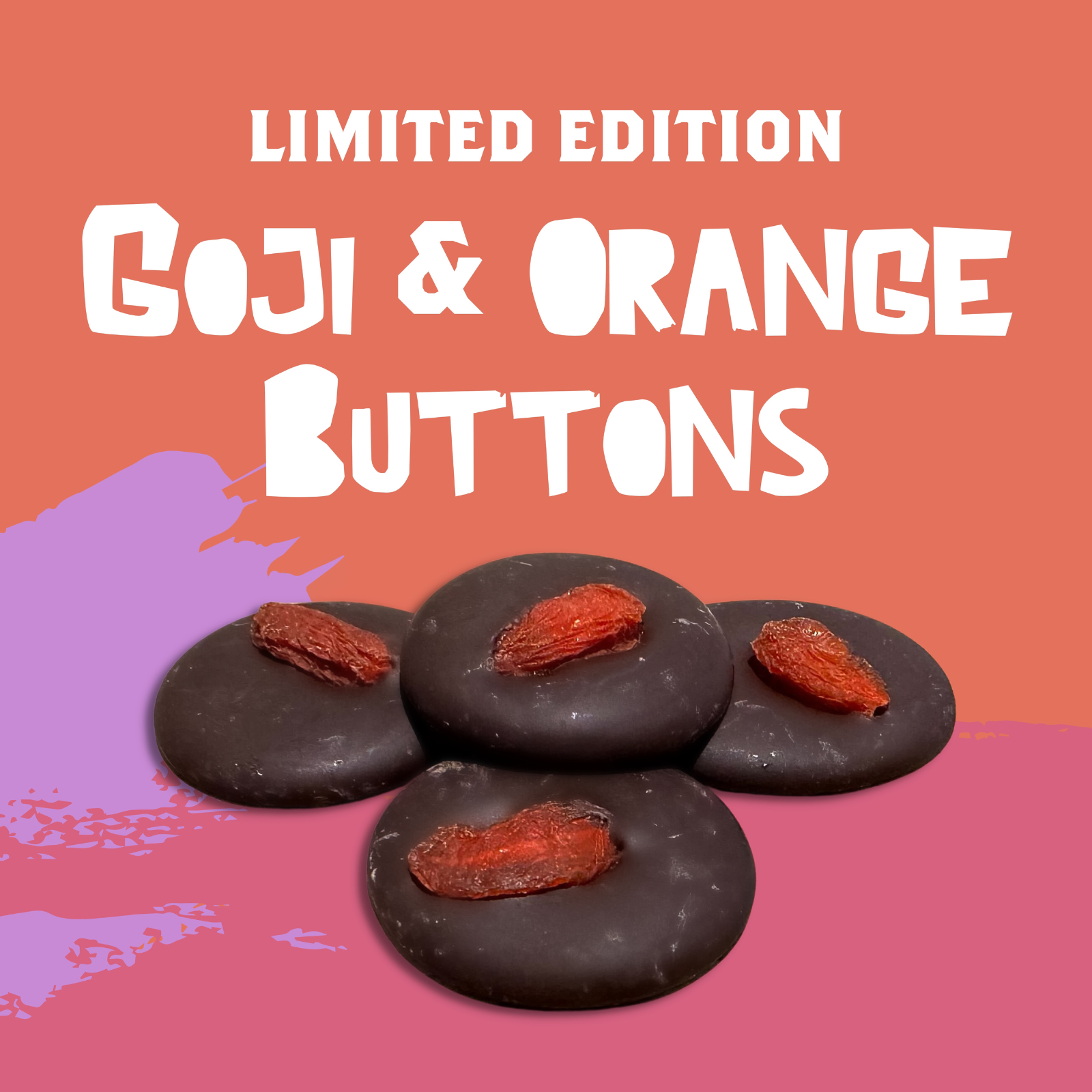 LIMITED EDITION - Goji and Orange Buttons