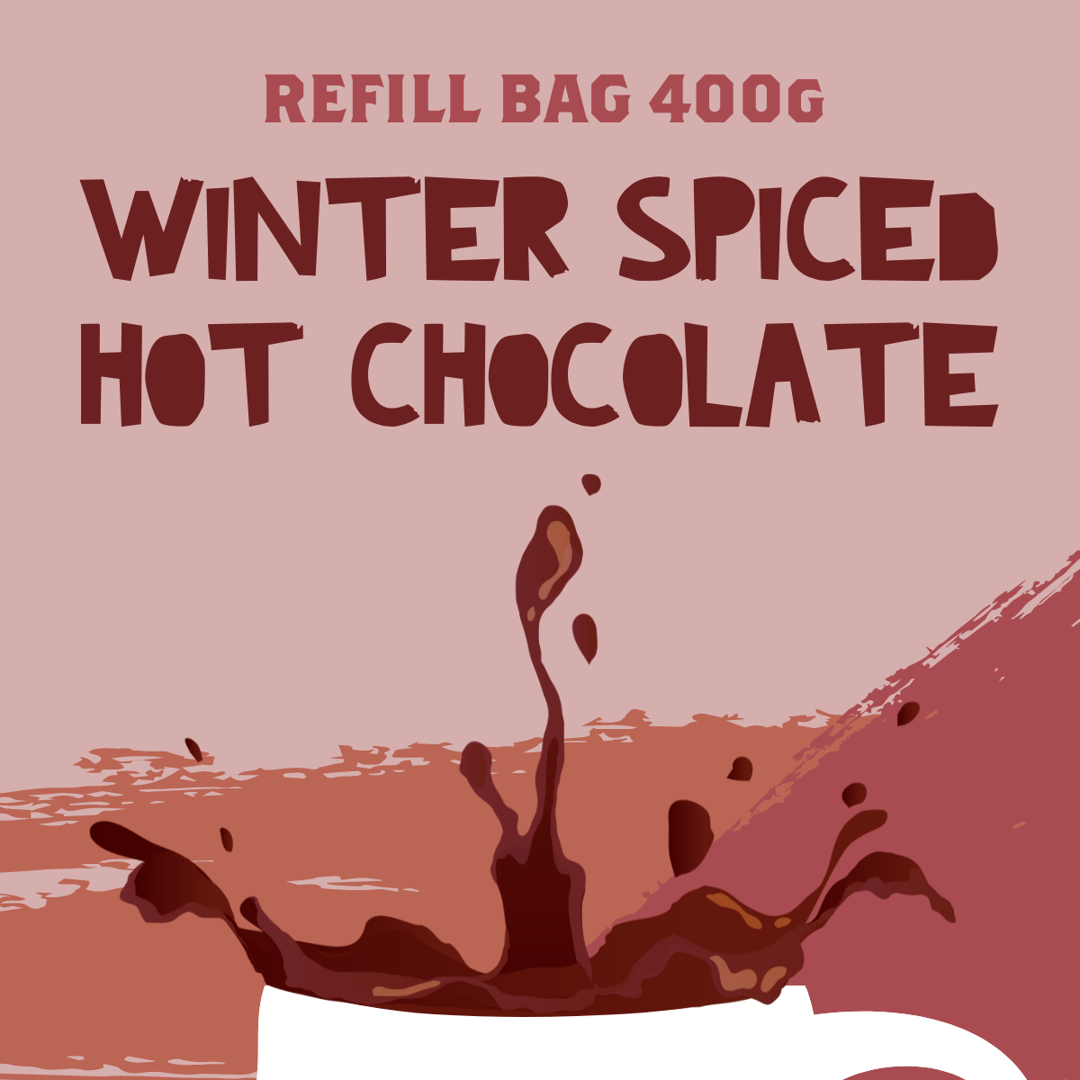 Winter Spiced Chocolate Flakes Refill Bag